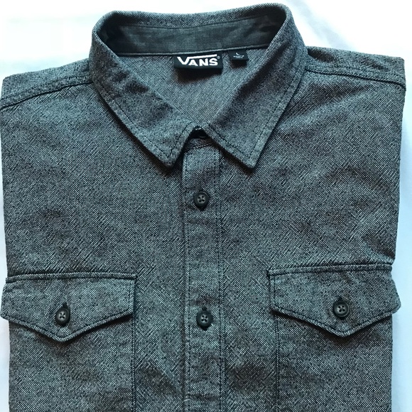 VANS Other - VANS Black/White/Gray Button Down Shirt. Sz. L